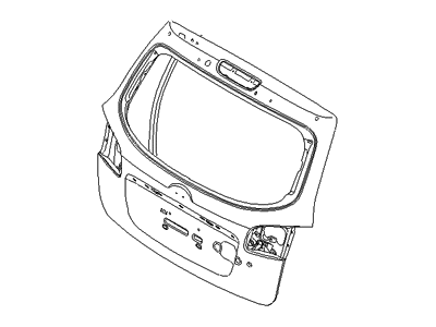 Hyundai 73700-2B080 Panel Assembly-Tail Gate