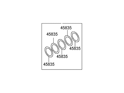 Hyundai 45834-39800 Spacer Set-Differential Gear