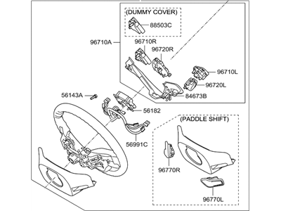 Hyundai 56110-2V150-RY Steering Wheel Assembly