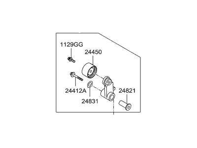 Kia 2484037110 Arm Assembly-Tensioner