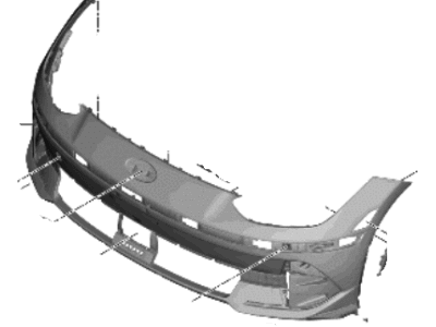 Hyundai 86510-KL100 COVER-FR BUMPER