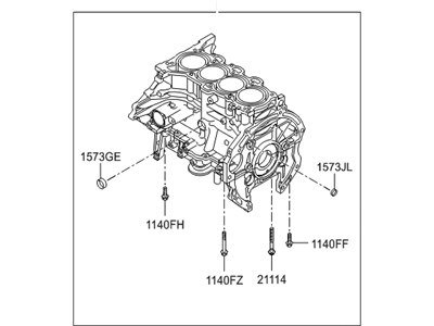 Hyundai 21100-2E050 Block Assembly-Cylinder