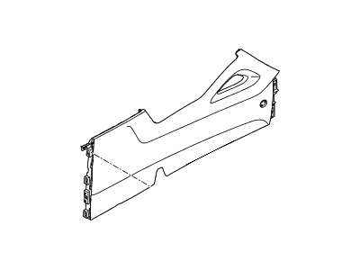 Hyundai 84612-2S000-9P Panel Assembly-Floor Console Outer, RH