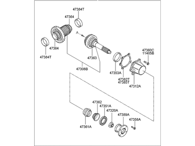 Hyundai 47300-39010 Transfer Assembly