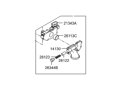 Hyundai 21310-3C200 Pump Assembly-Oil