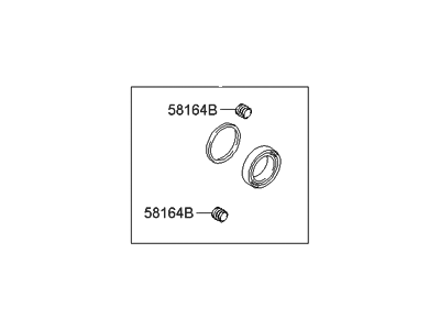 Hyundai 58202-17A00 Seal Kit-Rear Disc Brake