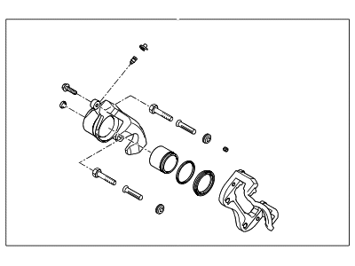 Hyundai 58190-2HA00 CALIPER Kit-Front Brake, RH