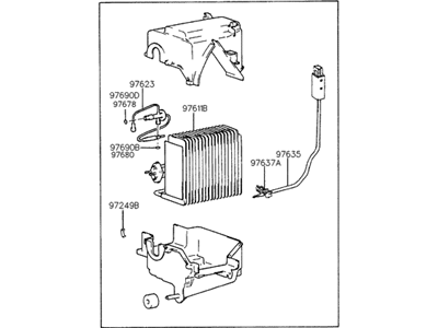 Hyundai 97601-22002 EVAPORATOR Unit