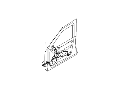 Hyundai 91620-2D010 Wiring Assembly-Front Door(Passenger)