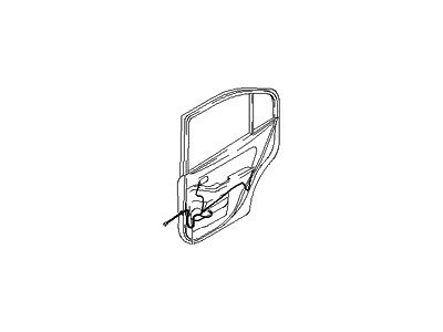 Hyundai 91641-2D010 Wiring Assembly-Rear Door RH