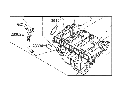 Hyundai 28310-2G800 Manifold Assembly-Intake