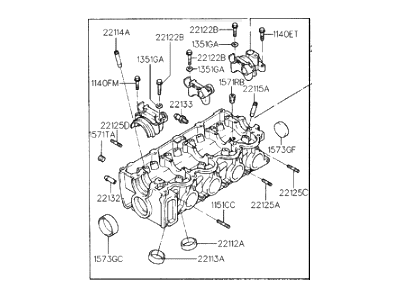 Hyundai 22100-22021 Head Assembly-Cylinder
