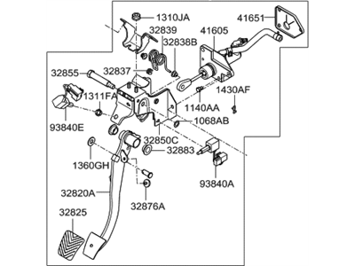 Hyundai 32802-2B110 Pedal Assembly-Clutch