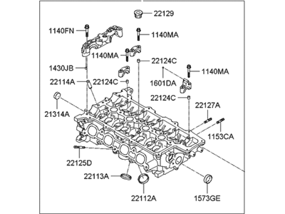 Kia 221002B702 Head Assembly-Cylinder