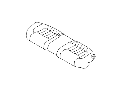 Hyundai 89160-3M400-RHE Rear Seat Cushion Covering Assembly