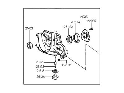 Hyundai 21310-26020 Case Assembly-Front