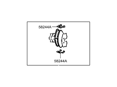 Hyundai 58302-38A10 Rear Disc Brake Pad Kit