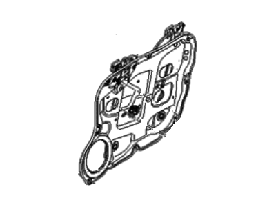 Hyundai 82481-2B000 Front Right Power Window Regulator With Panel