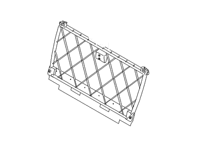 Hyundai 89301-2M000 Frame Assembly-Rear Seat Back