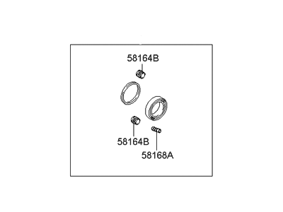 Hyundai 58102-26A00 Seal Kit-Front Disc Brake