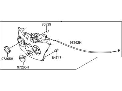 Hyundai 97250-1R160-RY Heater Control Assembly