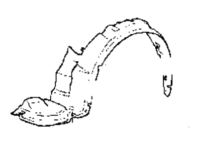 Hyundai 86811-24000 Front Wheel Guard Assembly, Left