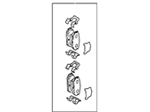 OEM 1994 Hyundai Elantra Rear (Disc Brake) Pad Kit - 58302-28A01
