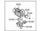 OEM 2004 Hyundai XG350 Body Assembly-Throttle - 35100-39050