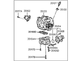 OEM 1992 Hyundai Elantra Body Assembly-Throttle - 35100-33200