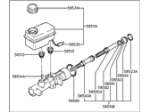 OEM 1992 Hyundai Sonata Cylinder Assembly-Brake Master - 58510-33252