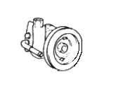 OEM 1996 Hyundai Elantra Pump Assembly-Power Steering Oil - 57110-29101