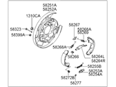 OEM 2004 Hyundai Santa Fe Brake Assembly-Rear, LH - 58310-26160