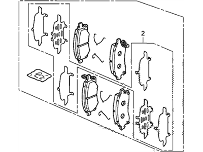 Acura 45022-SJC-A01 Front Pad Set