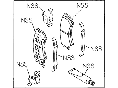 Acura 8-97035-257-1 Front Caliper Pad Kit