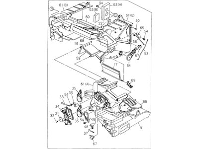 Honda 8-97258-071-0 Heater Unit