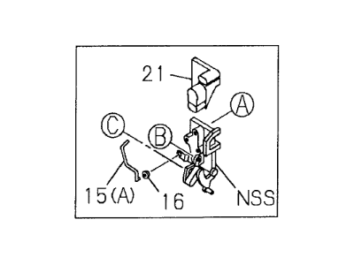 Honda 8-97236-337-0 Lock, Left Rear Door