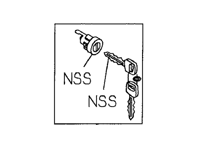 Honda 8-97178-564-0 Barrel Assy., Steering Lock