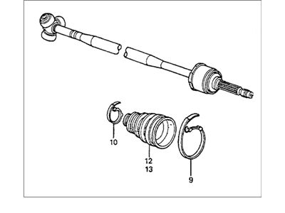 Honda 44011-SA5-305 Driveshaft Set, Driver Side Outboard