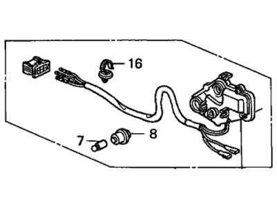 Honda 76210-S84-G11 Actuator Sub-Assembly, Passenger Side