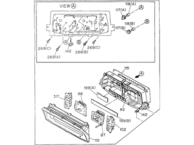 Honda 8-97101-560-0 Meter, Cluster