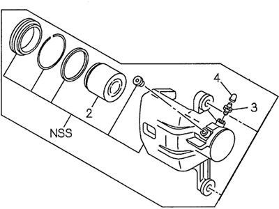 Honda 2-91226-342-0RM Caliper Assembly, Right Rear (Reman)