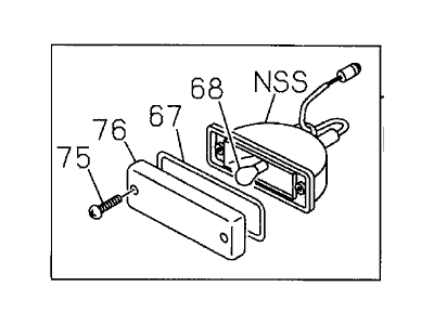 Honda 8-97173-532-0 Lamp Assy., L. FR. Combination