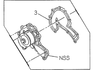 Honda 8-97125-975-0 Water Pump Assembly