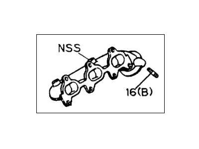 Honda 8-97081-232-2 Manifold, Driver Side Exhuast