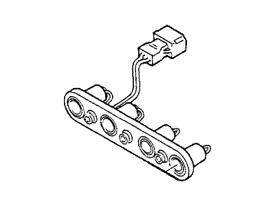 Honda 8-97087-151-0 Socket, Stop Lamp (Upper)