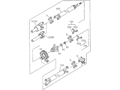 Honda 8-97110-042-0 Shaft Assembly, Rear Propeller