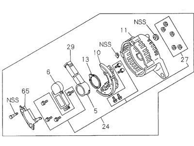 Honda 8-97103-805-0 Cover Assembly, Rear Generator