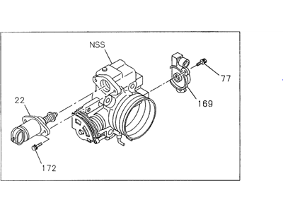 Acura 8-97104-318-1 Body Assembly, Throttle