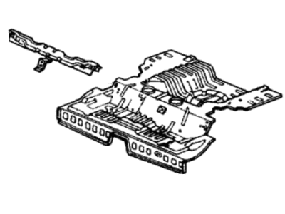 Honda 04655-SG7-A00ZZ Panel Set, RR. Floor