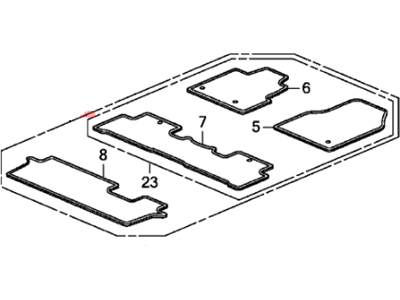 Honda 83600-SZA-A11ZB Mat Set, Floor*NH167L*